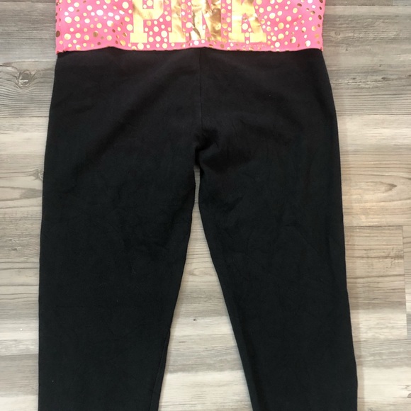 Vintage Pink/ Yoga band capris, size small, EUC from 2012 - Picture 2 of 6